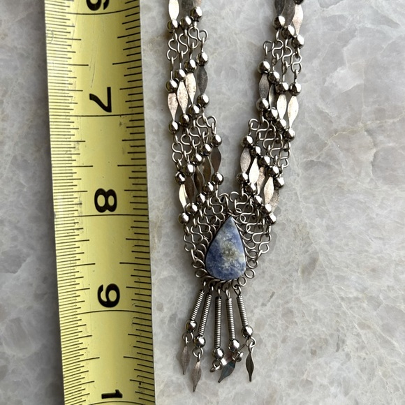 Stunning silver choker style necklace. Perfect accent piece for any outfit! - Picture 9 of 11